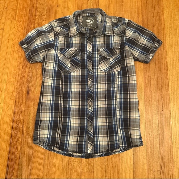 BKE Other - BKE standard Fit men’s shirt S plaid short sleeve button front (g7)